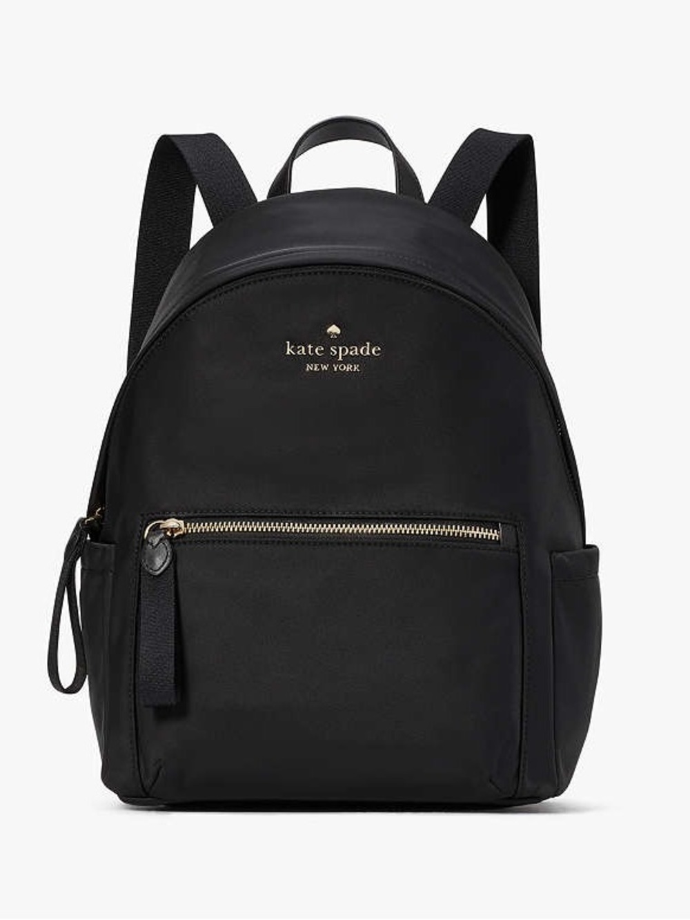 kate spade Black Nylon Mini Backpack with Gold Hardware